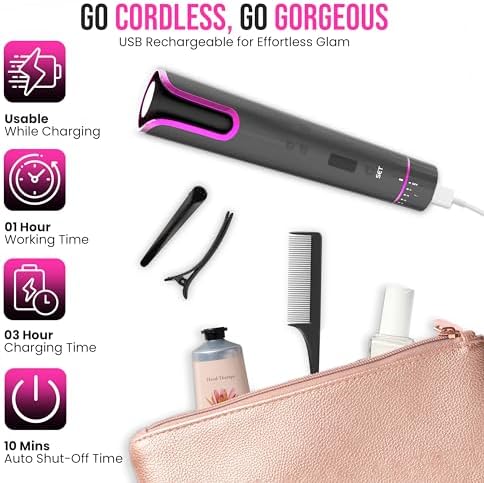 1-inch Heated Curling Brush for Effortless Styling and Smooth Waves - Image 4