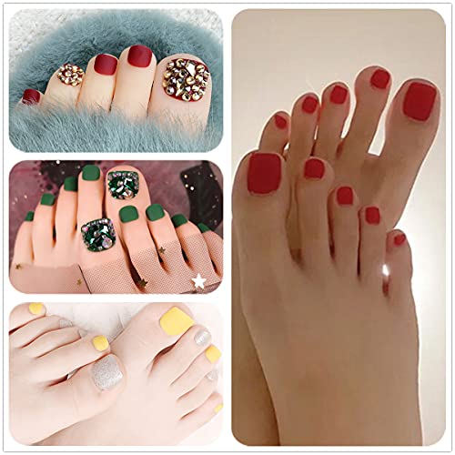 Yellow toenails result from wearing nail polish. - Image 7