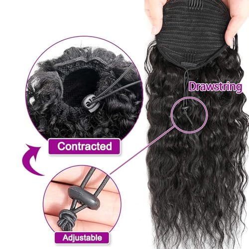 24 Inch Yaki Human Hair Ponytail Extension for Natural Style and Volume - Image 3