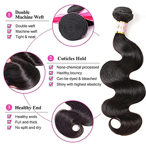 Premium 100% Remy Human Hair Weave Bundles 10-30 Inch Lengths - Image 2