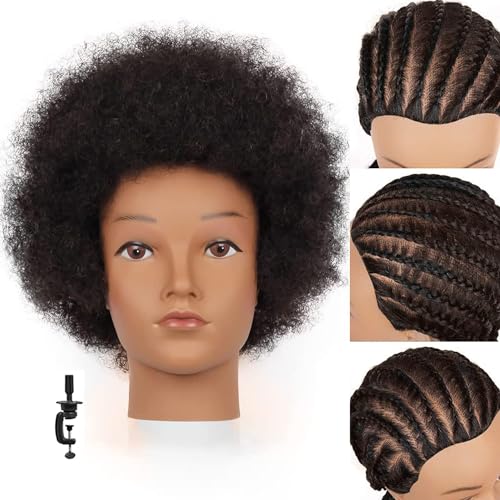 22 Inch Professional Realistic Human Hair Mannequin Head for Cosmetology Training
