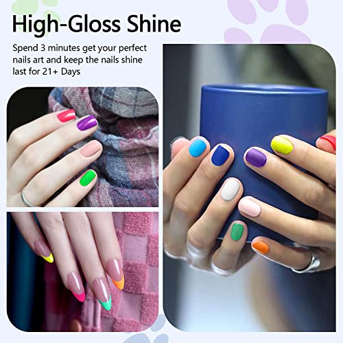 Spring Palette Gel Nail Art Kit 12 Vibrant Colors for Creative Designs - Image 4