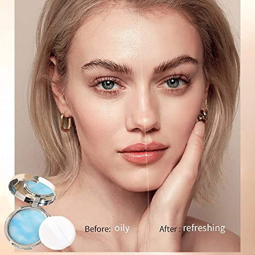 Oil Control Face Pressed Powder, Jelly Pressed Powder Face Makeup Setting Powder, Powder Free Delicate and Skin-friendly, Flawless Matte Long Lasting Finishing Lightweight Waterproof Face Cosmetics - Image 2