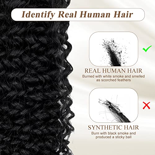 20-Inch Curly Human Hair Clip-In Extensions Natural Look for All Hair Types - Image 6