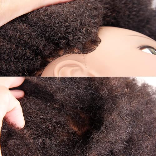 22 Inch Professional Realistic Human Hair Mannequin Head for Cosmetology Training - Image 7
