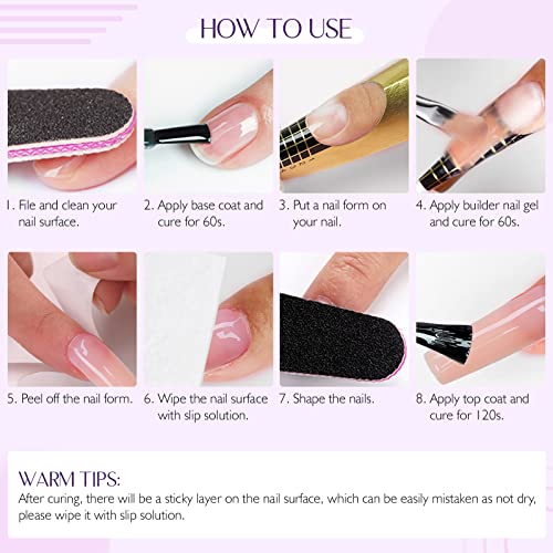 SAVILAND 100g Builder Nail Gel U V - 3.5oz Nude Hard Gel for Nails High-Capacity for Nail Extension Enhancement Strengthen U V Gel LED Repair Carving DIY Nail Art Manicure Set - Image 6