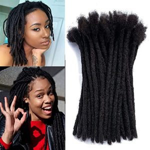 Handmade 12-Inch Human Hair Locs for Natural Look and Feel