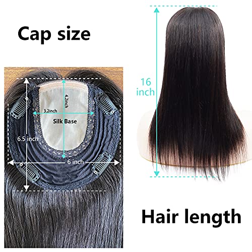 14-Inch Natural Human Hair Topper for Enhanced Volume and Flawless Coverage - Image 5
