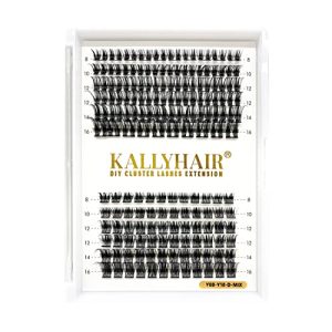 Faux lashes placed below natural lash line.