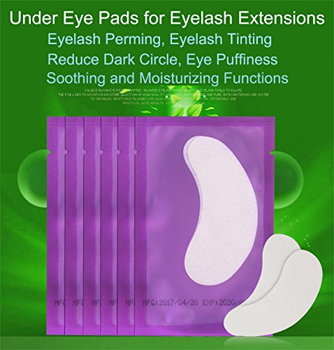 150 Pack Purple Under Eye Gel Patches for Eyelash Extensions - 0.5 oz - Image 7