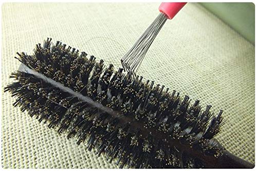 Gentle White Fuzz Hair Brush for Daily Care - Easy Cleaning, Standard Size - Image 5
