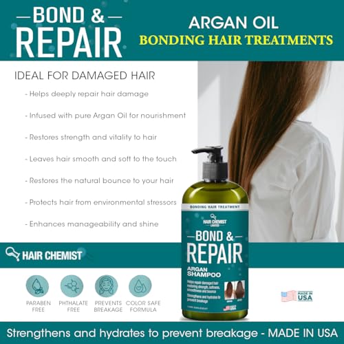 Nourishing Pure Argan Oil Shampoo for Healthy Hair Growth, 12 oz Bottle - Image 5