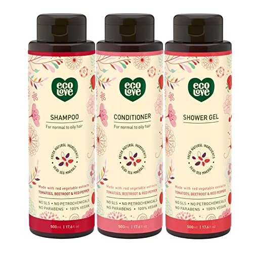Natural Eco-Friendly Hair Conditioner for All Hair Types, 12 oz Bottle