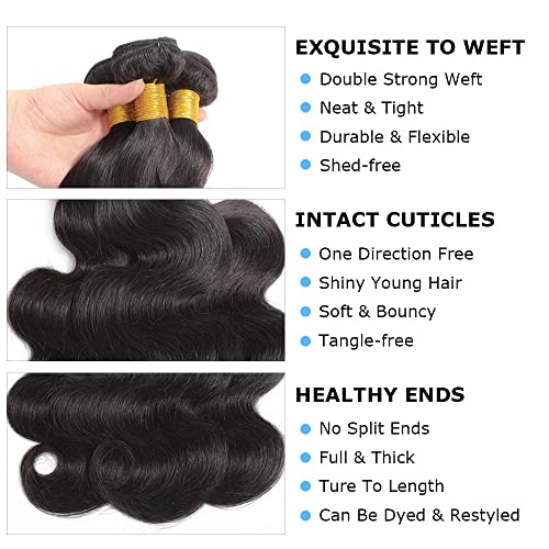 Unice Hair Premium 100% Human Hair Extensions Medium Length Natural Look and Feel - Image 3