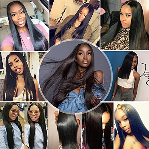 UNICE Hair 10A Malaysian Straight Human Hair 4 Bundles Unprocessed Virgin Human Hair Weave Extensions (22 24 26 28 inch) - Image 6