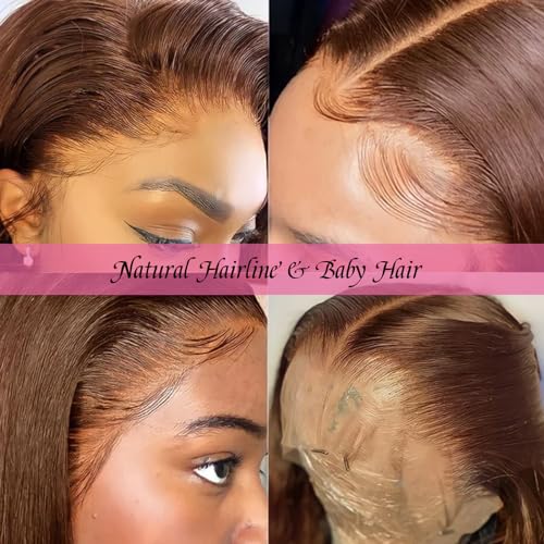 13x4 Lace Front Human Hair Wig 150% Density Natural Look Adjustable Straps - Image 5