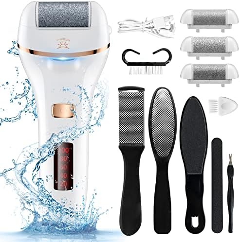 Professional Rechargeable Electric Foot Callus Remover Kit for Smooth Dead Skin Pedicure