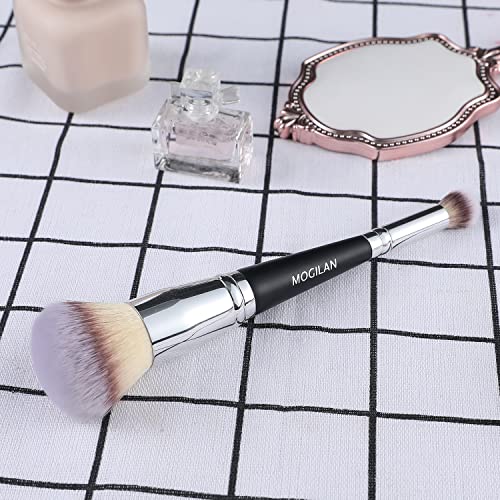 Dual Ended Professional Makeup Brush for Liquid Foundation and Concealer, Large Fluffy Brush - Image 7