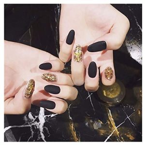 Matte Yellow Acrylic Nails
