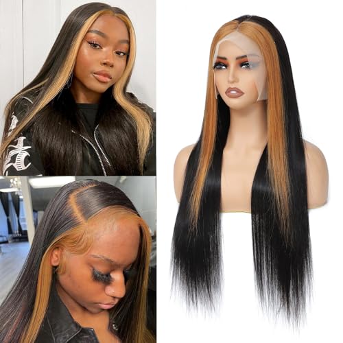 ?Skunk Stripe Human Hair Wig?