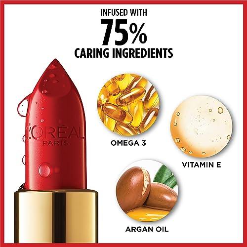 L'Oréal Paris Colour Riche Satin Lipstick Tickled Pink Creamy Hydrating Argan Oil 1 Count - Image 3