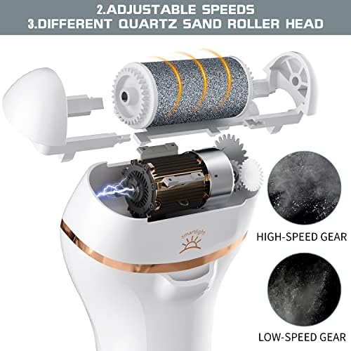 Professional Rechargeable Electric Foot Callus Remover Kit for Smooth Dead Skin Pedicure - Image 2