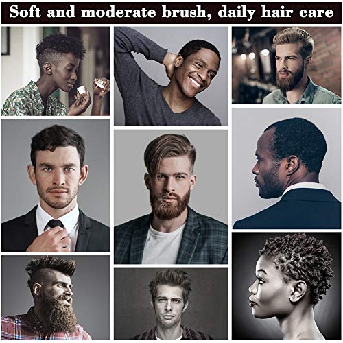 Durable Boar Bristle Hair Brush for All Hair Types with Ergonomic Handle 10-inch - Image 5