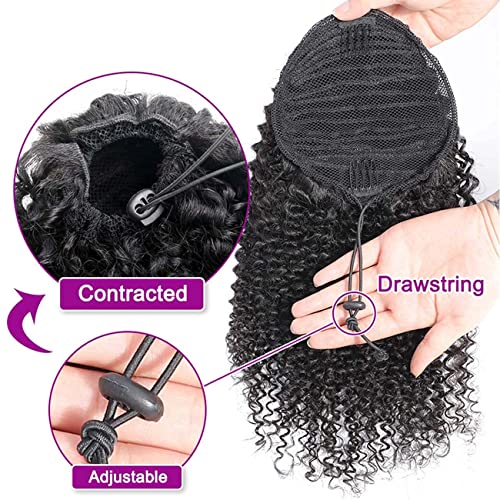 Clip-on human hair ponytail extension. - Image 2