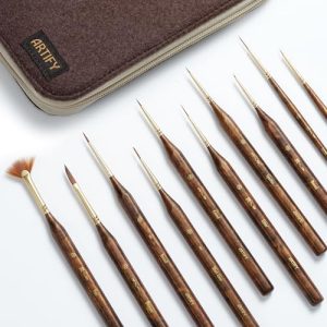 Watercolor brush made of natural hair