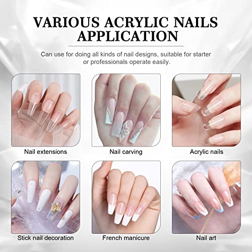 24-Count Pink Acrylic Nails Clear, Durable and Easy Application for a Stylish Look - Image 9