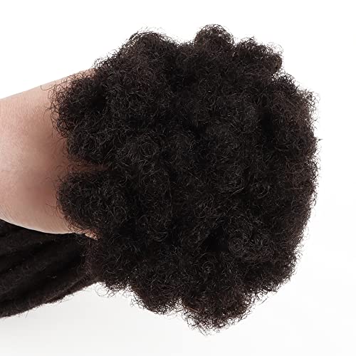 100% human hair dreadlocks extension handmade,natural black,0.6cm thickness,10 locs per bundle (4inch, Natural black) - Image 5