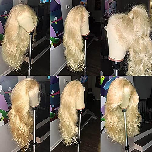 Blonde Lace Front Wigs Human Hair 13x4 613 Lace Front Wig Human Hair Body Wave 613 Frontal Wig Human Hair Pre Plucked with Baby Hair 180% Density 28Inch - Image 4
