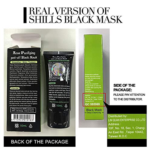 SHILLS Blackhead Remover, Pore Control, Skin Cleansing, Purifying Bamboo Charcoal, Peel Off Face Mask,1 Bottle(1.69 fl. oz) - Image 5