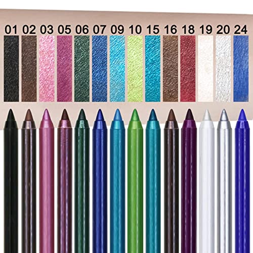 Eyeliner Pearlescent Eye Liner Women Cosmetics Long Lasting Gel Eyeliner Waterproof No Fade Precise Ultra Fine Quick Drying Ultra-Pigmented Mother's Day Girls Womens Gift - Image 6