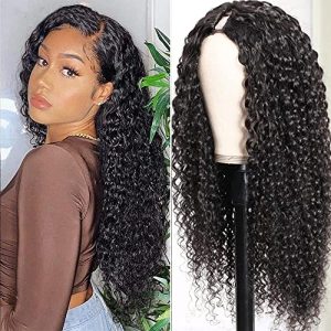 Short Brazilian Human Hair Blend Wig for Women, Natural Look, Comfortable Fit