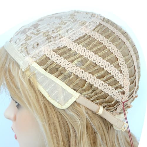 613 Blonde Long Wavy Synthetic Heat Resistant Hair Replacement Wig with Bangs - Women's - Image 6
