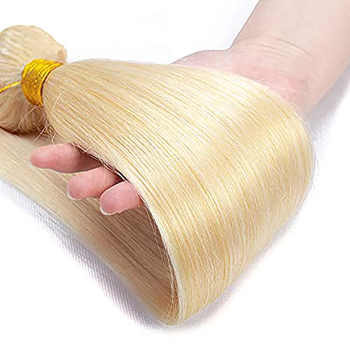 #613 Blonde Straight Human Hair Bundles Honey Blonde Human Hair Bundles 14 Inch 1 Bundle Color Blonde Hair Unprocessed Brazilian Human Hair Extension For Black Women - Image 5
