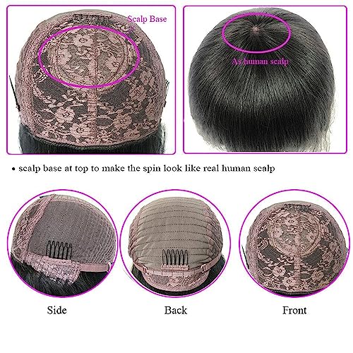 Human Hair Wig Black Hair - Image 6