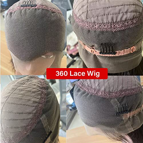 360 Deep Curly Wave Wig HD Transparent 360 Full Lace Wigs Human Hair Brazilian Virgin Curly Wave Lace Frontal Wig Human Hair 30'' Deep Water Curly Wig Pre Plucked with Baby Hair for Black Women - Image 5