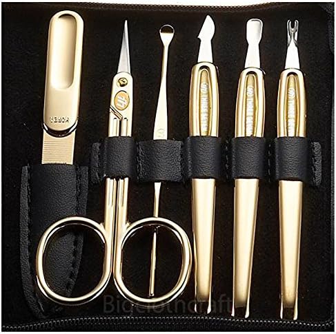 Korean Three Seven 777 Travel Grooming Manicure Kit Nail Clipper Set 11 Pieces 950RG - Image 3