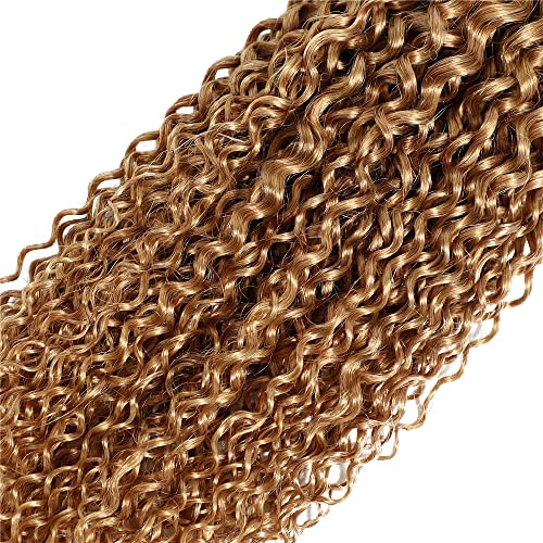 Ombre Bundles Human Hair Honey Blonde Human Hair Bundles 1b27 Kinky Curly Bundles Brazilian Virgin Human Hair 1 Bundle 24 Inch Two Tone Black and Blonde Bundles Remy Hair Weave 100g/Pc - Image 5