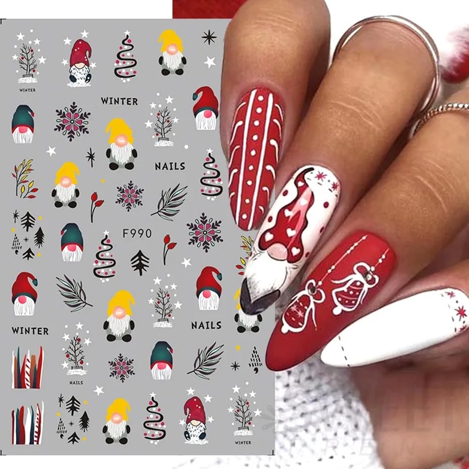 Festive New Year's Eve Gel Nail Art Kit 12 Unique Designs for Sparkling Looks - Image 4