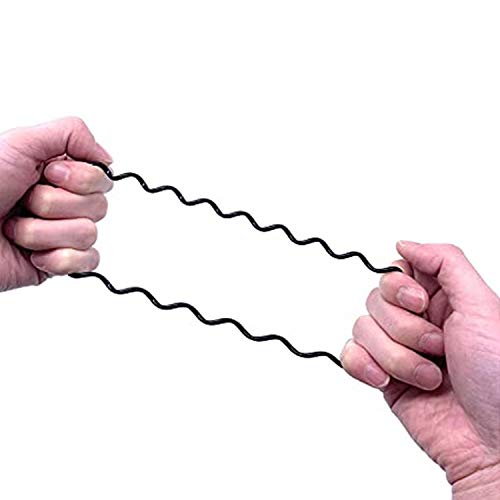 9 Piece Black Spiral Hair Ties Traceless Coil Hair Rings for Women Ponytails - Image 5