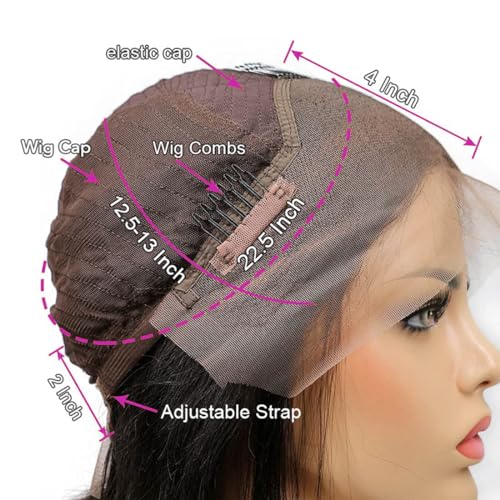 Human Hair Lace Front Wig Comfortable Fit Natural Look 150% Density - Image 3