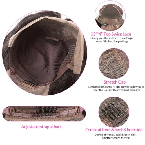Human Hair Lace Front Wig Comfortable Fit Natural Look 150% Density - Image 5
