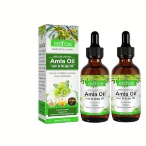 Amla Hair Oil 2 Pack for Growth and Strength, 2.02oz Each, Nourishing Formula