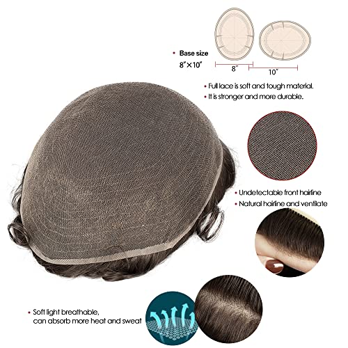 Authentic Human Hair Men?s Wig - Image 2