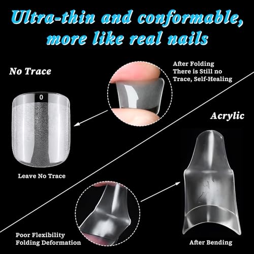 Autumn-Inspired Square Acrylic Nail Design Set for Stylish Fall Manicures - Image 5