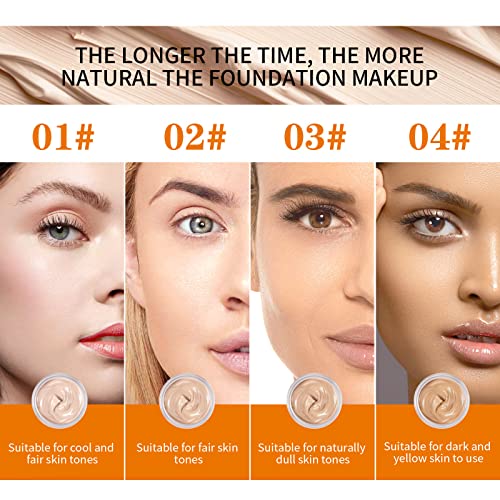 Full Coverage BB Cream Foundation 0.7 Fl Oz Shade #02 Beige for All Skin Types - Image 6