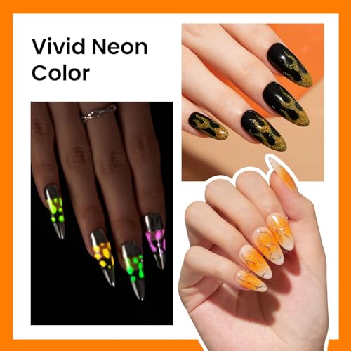 beetles Gel Polish 1 Pcs 15mL Glow in the Dark Orange Gel Manicure Diy Nail Art Gel Soak Off Uv LED Nail Lamp Nail Art Manicure Salon Gel Nail Polish - Image 3
